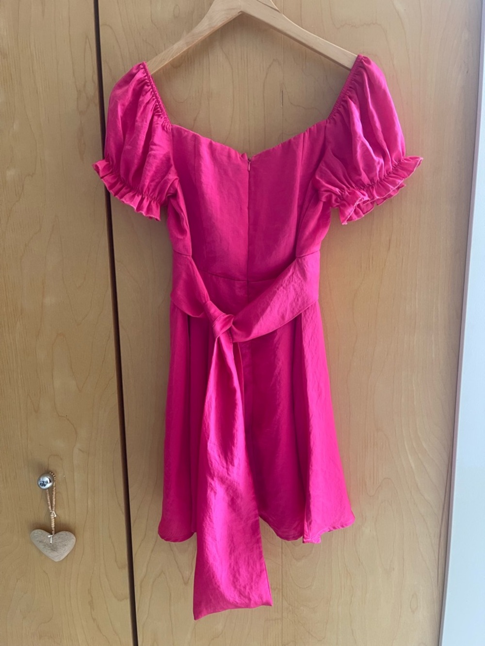 Streetwear Society Fuchsia Puff-Sleeve Mini Dress - Picture 4 of 4